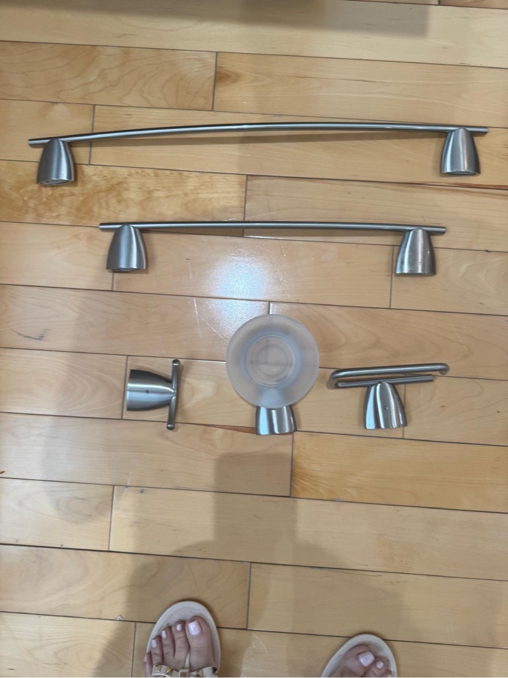Brushed Nickel Bath Hardware Set - 5-Piece